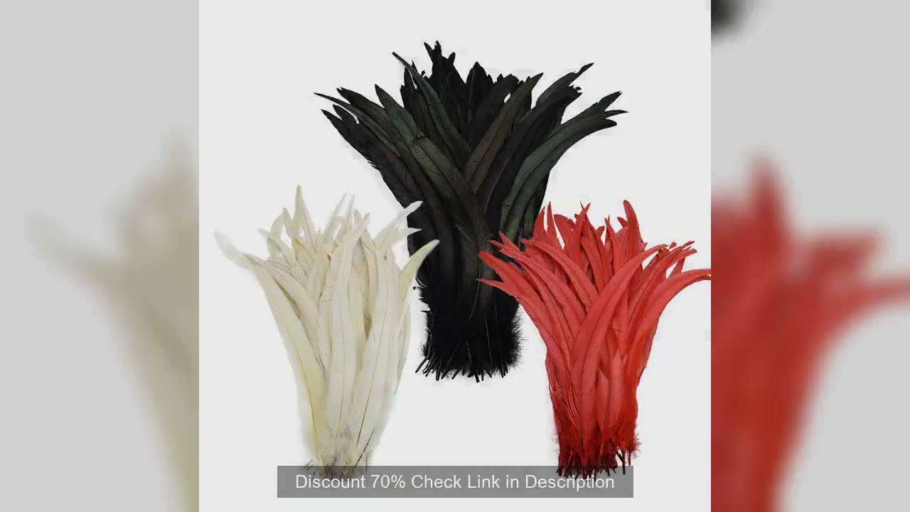 100pcs 25-40cm Wholesale Rooster Feathers Wedding Crafts DIY Natural Feather Handwork Party Plume Ca