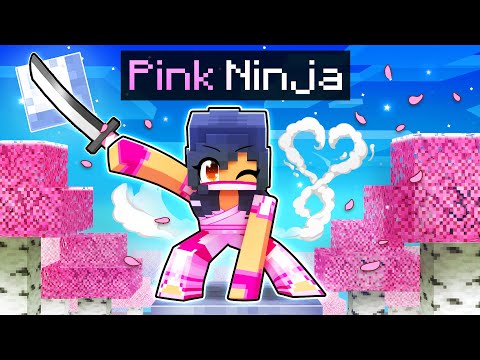 Playing Minecraft as a PINK NINJA!