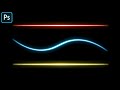 Easy neon glow effect  light lines  photoshop tutorial