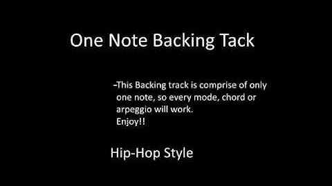 One Note Backing Track in F (Hip-Hop)
