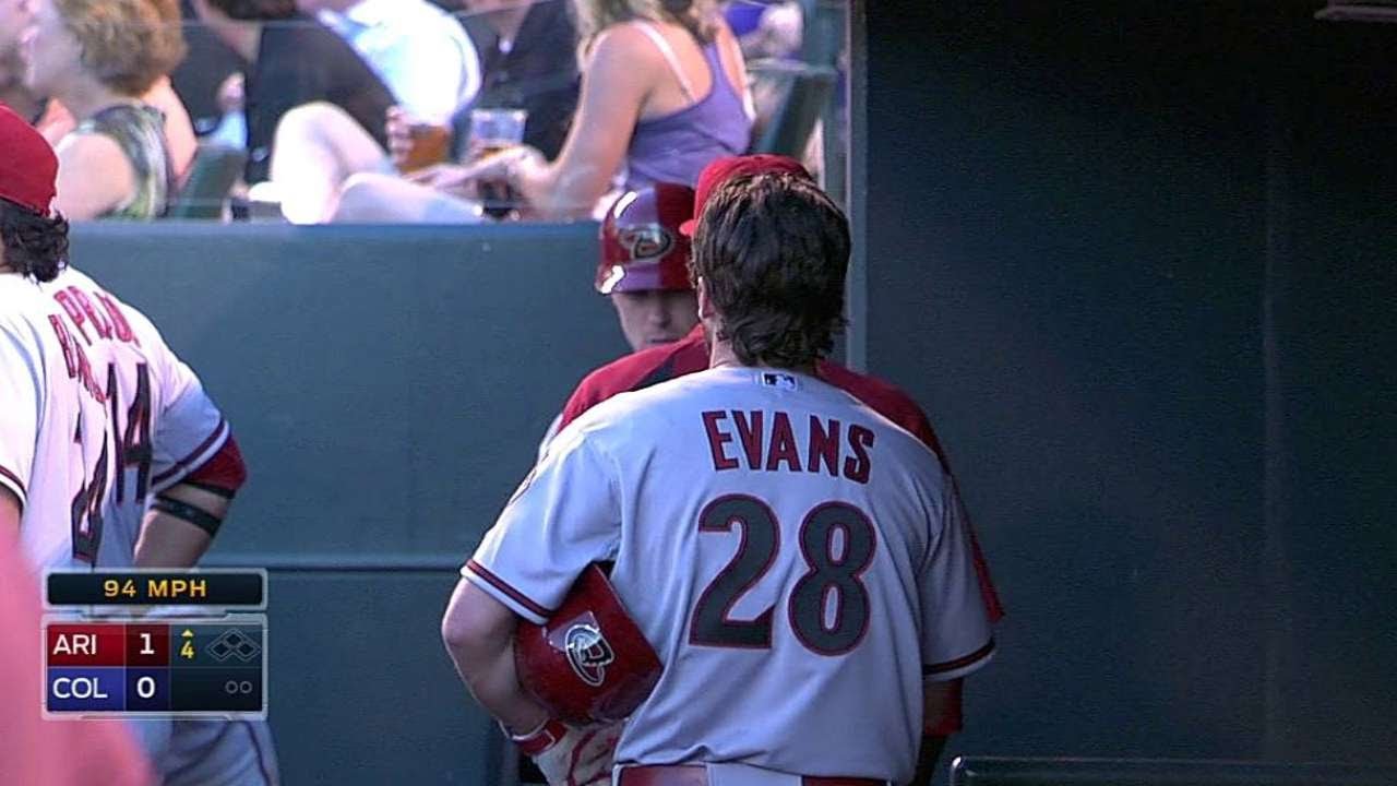 ARI@COL: Evans hits his first dinger since Sept. 2011