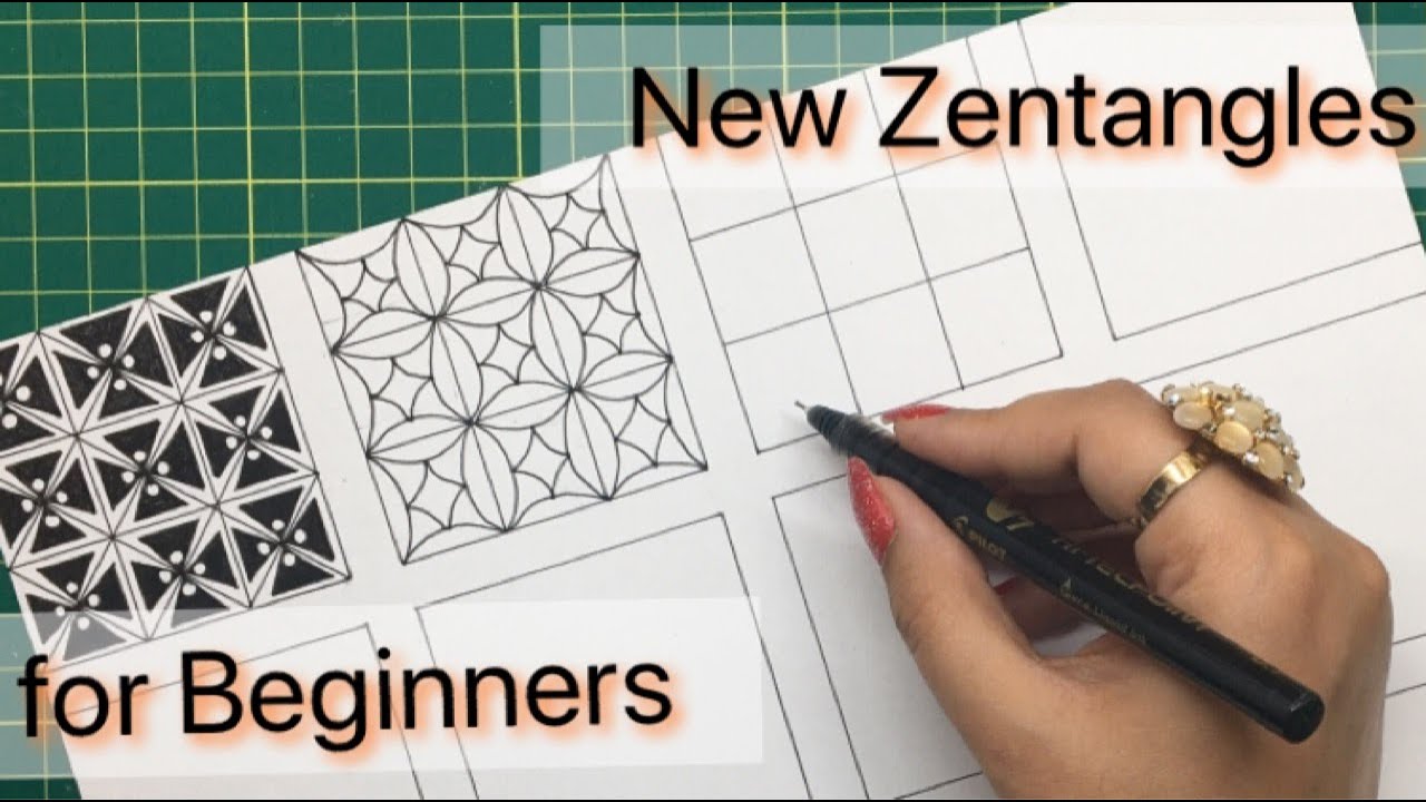 Zentangle Art | Step by Step Zentangle/Doodle for beginners | New