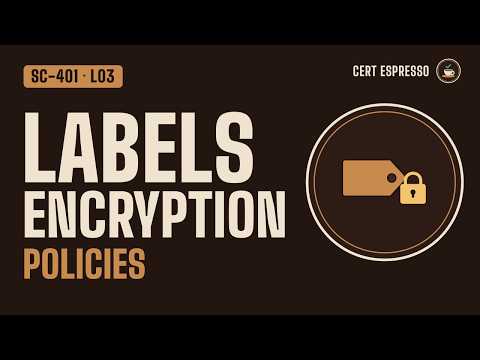 SC-401 Lesson 3: Sensitivity Labels in Microsoft Purview | Scopes, Encryption, Marking, Policies