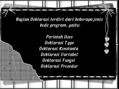 Tugas informatika "Deklarasi yang ada dalam program pascal"