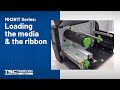 TSC MH261T Series: Loading the media and the ribbon