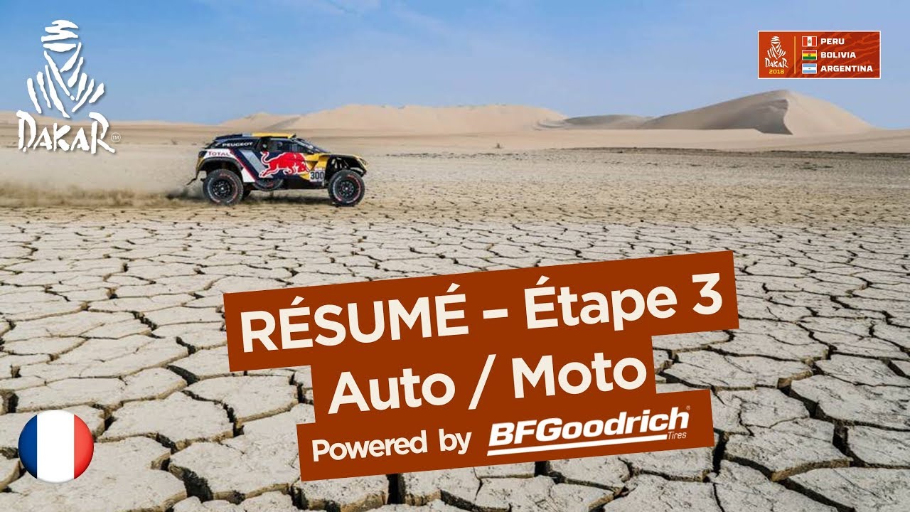 Résumé - Auto/Moto - Étape 3 (Pisco / San Juan de Marcona) - Dakar 2018 dakar 2018 entry list