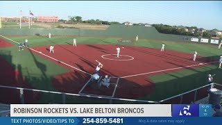 Lake Belton takes series opener against Robinson