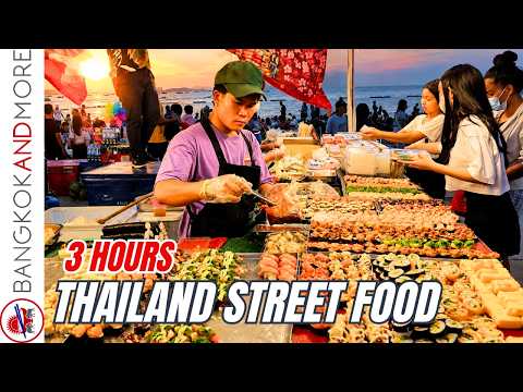 THAI STREET FOOD PARADISE 🇹🇭 | 180 Minutes Relaxing Market Journey