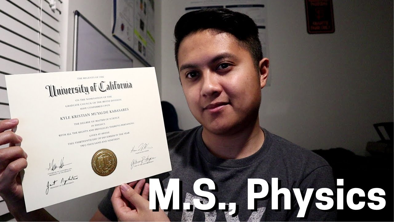 Acknowledging My Master&#39;s Degree in Physics and The Stigma of &quot;Mastering  Out&quot; of PhD Programs - YouTube