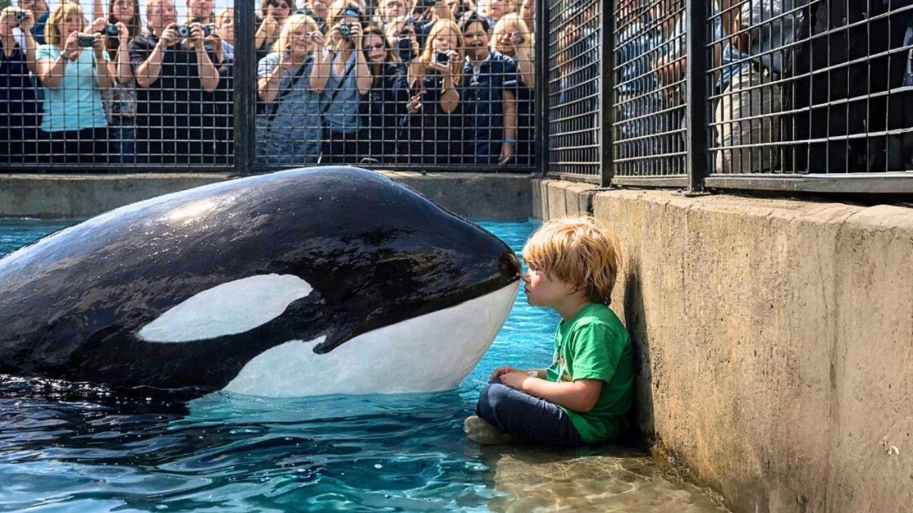 Мальчик привлекает хищных косаток на изолированный остров и доказывает, что они могут его слушать.