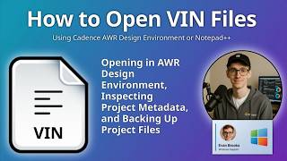 How to Open VIN Files (AWR Design Environment Project Information)
