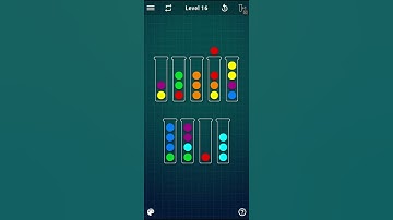 Ball Sort Puzzle - level 16