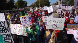 'No Kings' protests against Trump bring a street party vibe in nation's capital