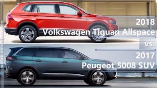 2018 Volkswagen Tiguan Allspace vs 2017 Peugeot 5008 SUV (technical comparison)