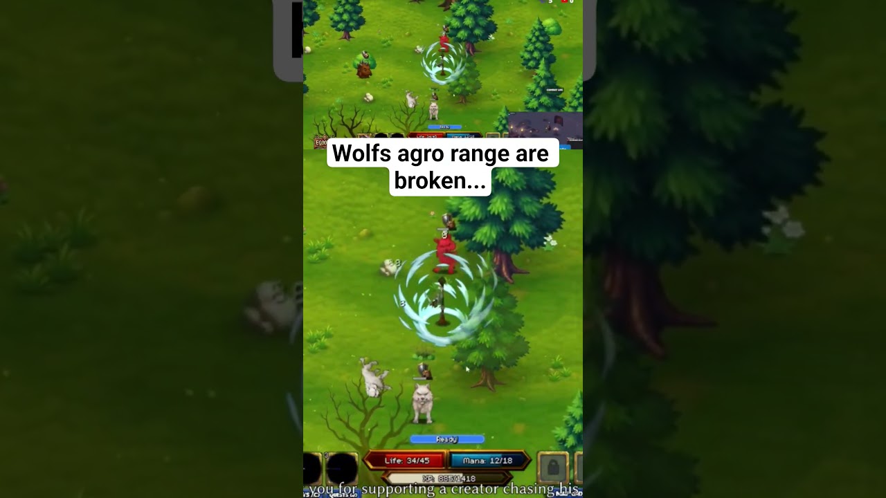 When a Indiedev showcase his game and realise wolf have broken agro range...