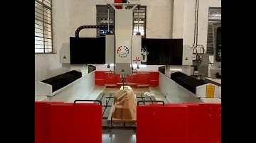 CNC gantry pattern milling machining center making car dashboard wooden mold