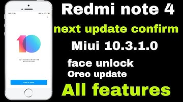 Redmi note 4 New Update Miui 10.3.1.0 stable | Face unlock,Oreo update | All Features |