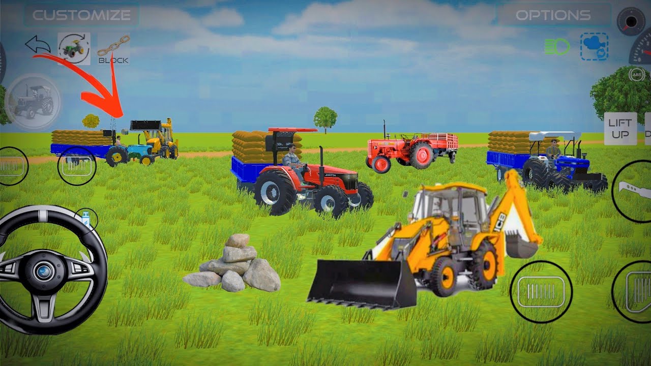 Indian tractor. mahindra, jondiar , truck, JCB ,farmterek #mahindra #farming #jcb 