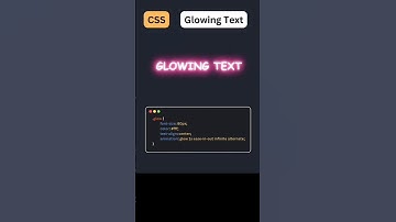 Glowing Text effect #coding #css