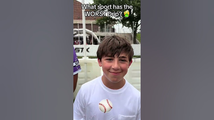 What sport has the WORST DRIP?