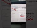 Unlocking the Secrets of Audi Concert Radio Safe Mode! 😱🔥 | #AudiHacks #RadioMagic