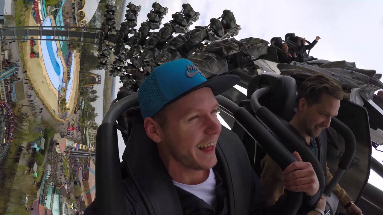 Swarm Rollercoaster Backwards at Thorpe Park UK - GoPro Hero 4 - 4K ...
