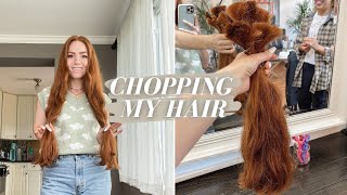 CHOPPING MY HAIR // goodbye 16 inches & hair chat