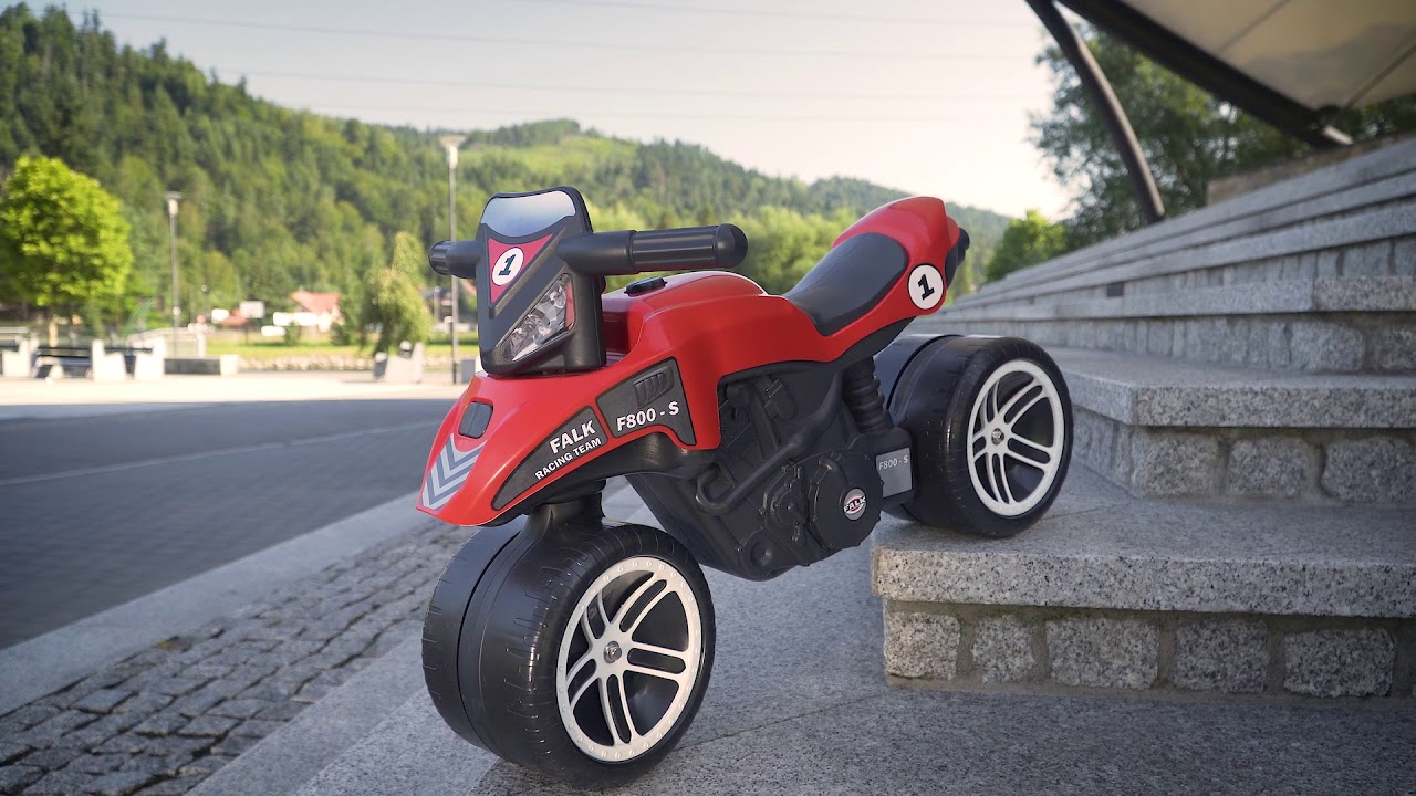 Zac porteur moto de course pour enfant draisienne rouge