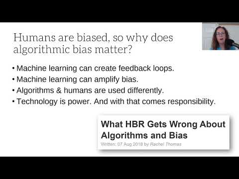 Humans are biased too, so why does machine learning bias matter?