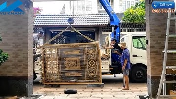 ✅ Cách lắp đặt cổng nhôm đúc mở tự động hai cánh tại Vũng Tàu