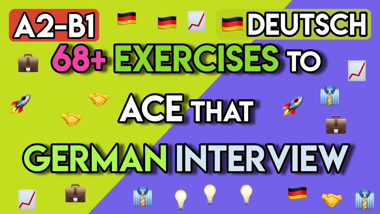 Master Your German Job Interview: 65+ Essential Phrases & Practice Exercises (A2-B1)
