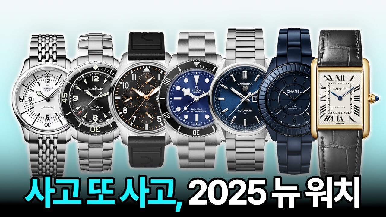 시튜버의 시계 추천! 2025년 최신상 시계 7점을 소개합니다.
