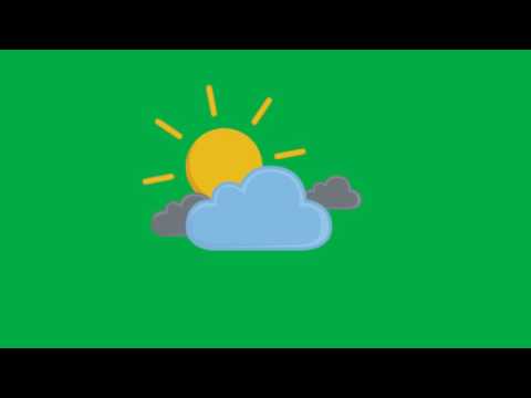 Animated Cloud Sun Green Screen - YouTube