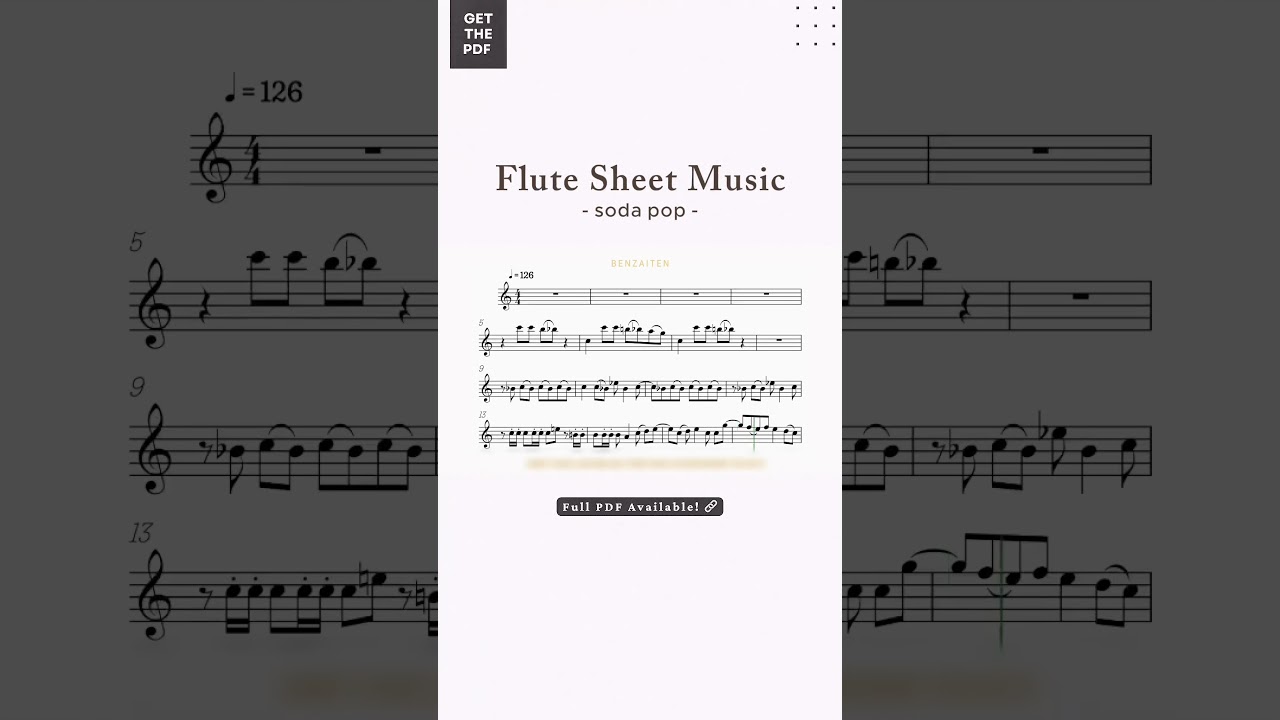 Soda Pop - K-Pop: Demon Hunters | Flute Sheet Music 🎶 