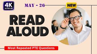 PTE Read Aloud May 2026 | Most Repeated Real Exam Questions | Score 90+ Fast