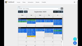 How to easily plan lesson schedules over entire semesters with EduSchedge screenshot 1