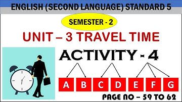 Std 5 English unit 3 activity 4a b c d e f g
