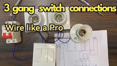 How to Wire 3 bulbs with 3 switches || 3 gang switch wiring diagram @Mr.Electricdiy