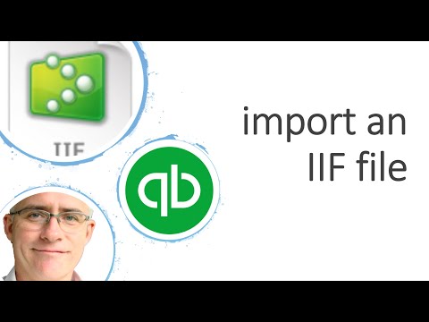 How to import an IIF file into QuickBooks desktop