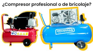 Comparación Compresor Profesional Y Compresor De Bricolaje Parte 1