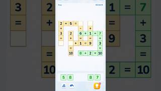 Math Crossword Puzzle Game Level 1