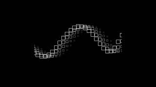 Wave of square. Draw by openFrameworks