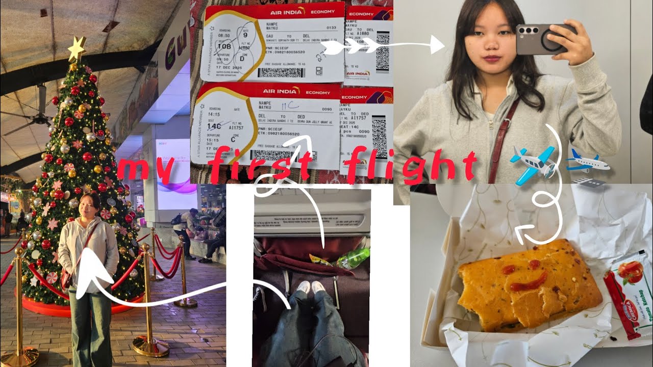 Taking my first flight ✈️ in my early 20s...waku²😊