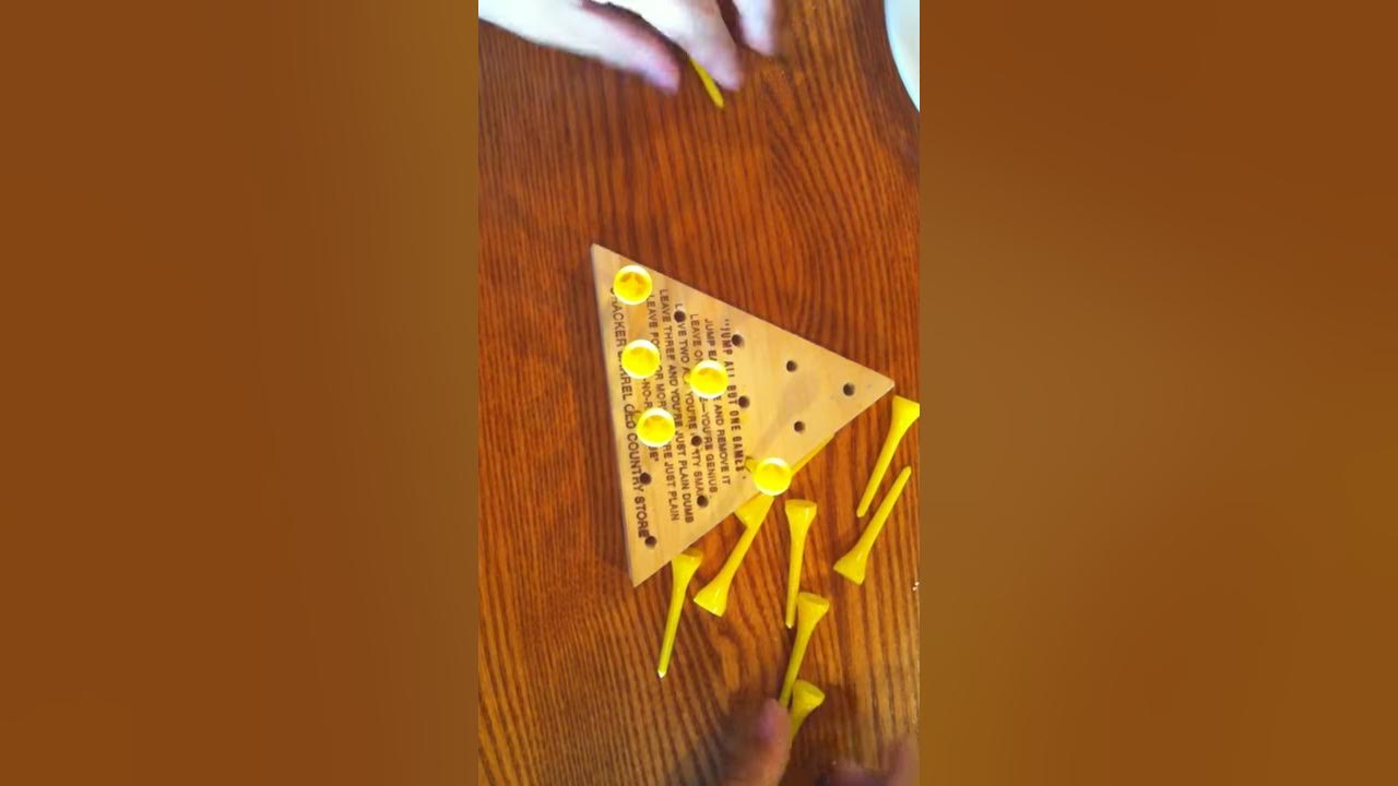  how to beat cracker barrel peg game everytime youtube