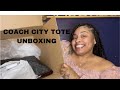 COACH CITY TOTE UNBOXING | I MADE THE BEST CHOICE FINANCIALLY 💰