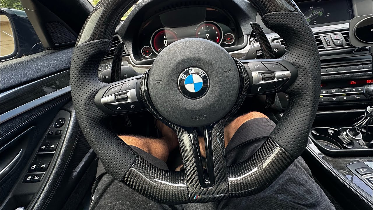 CARBON FIBER LCI STEERING WHEEL - YouTube
