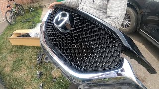 2017 and UP Mazda CX-5 Front bumper and Grill Removal