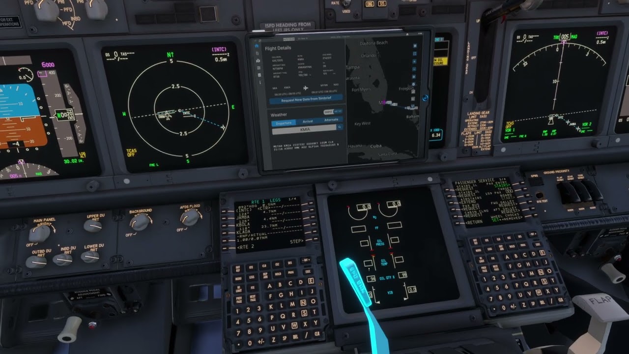 KMIA Miami Intl to MYNN Nassau/Lynden Pindling Intl B737-800