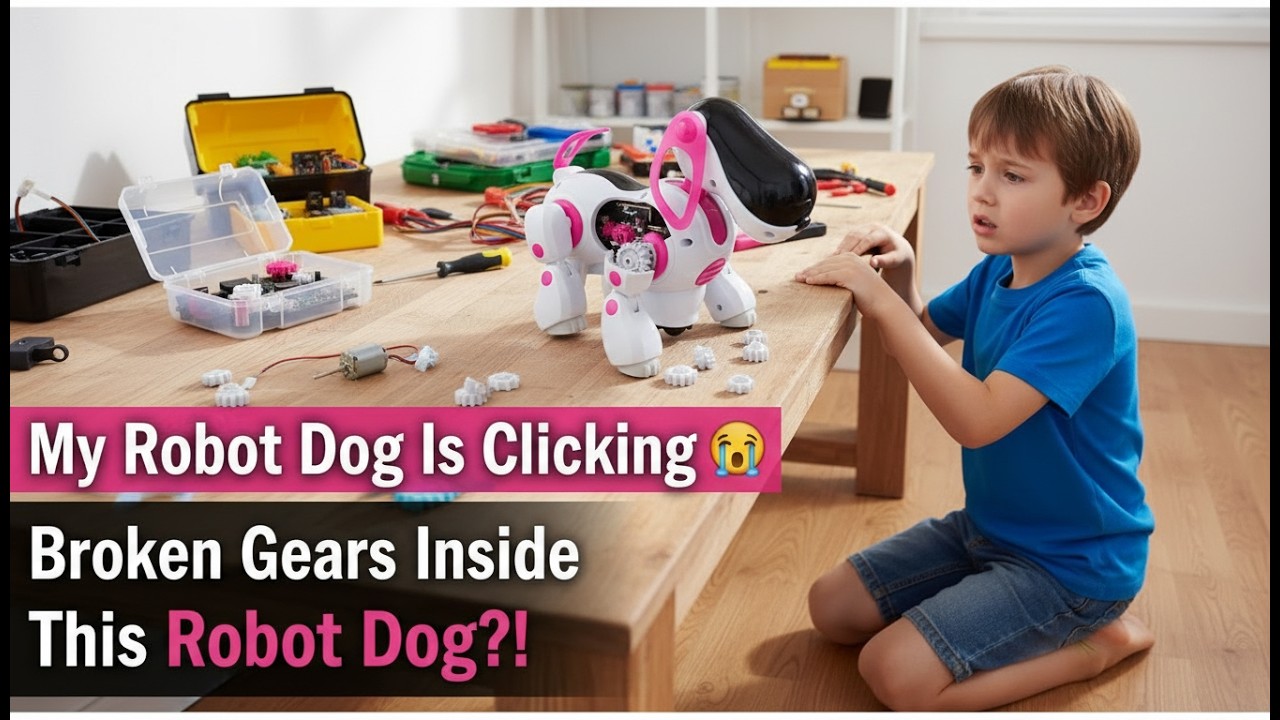 Robot Dog Repair | Fixing a Walking Robot Dog With Broken Gears