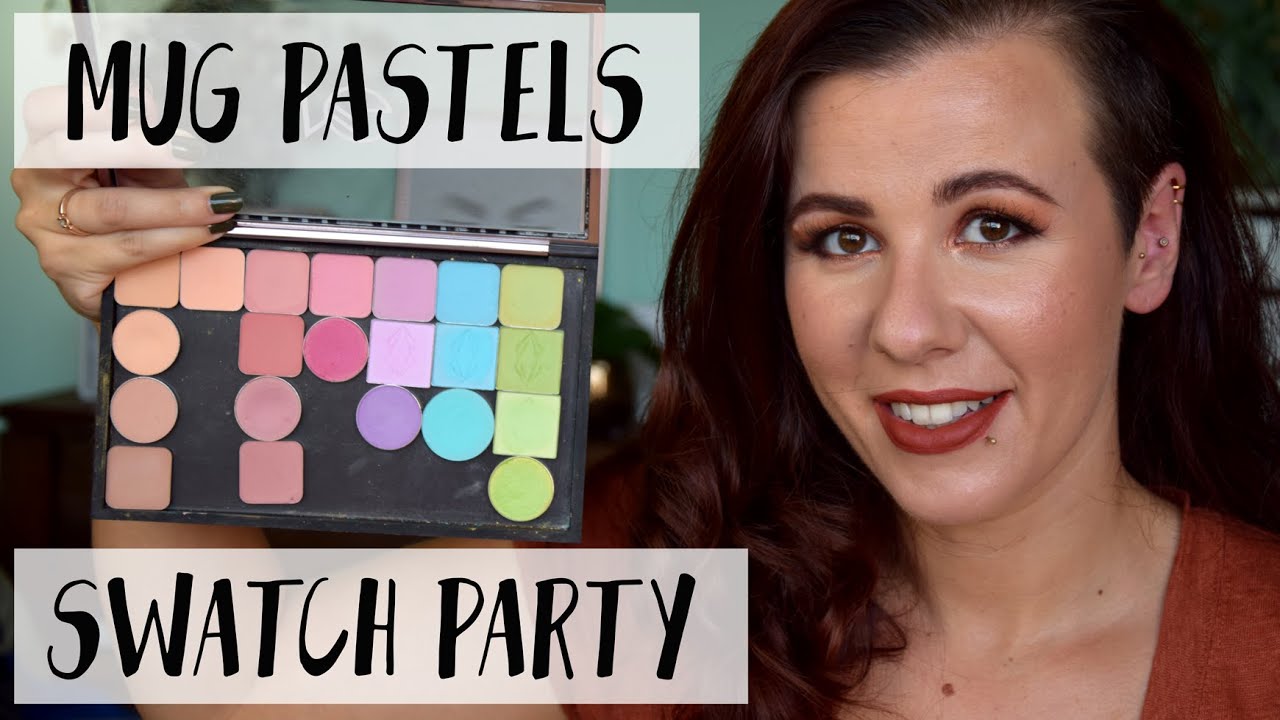 Swatch party - new Makeup Geek pastel eyeshadow swatches